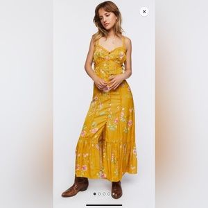 Satin Lace Trim Midi Dress